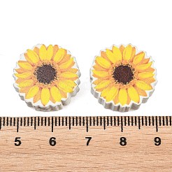 Printed Poplar Wood Beads&nbsp;WOOD-Z008-01I