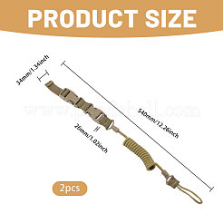 Nylon Outdoor Tactical Spring Lanyard&nbsp;AJEW-WH0752-319A