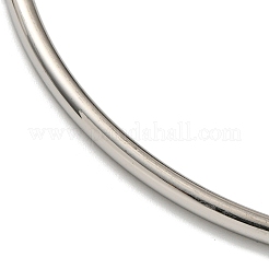 Non-Tarnish 7Pcs Vacuum Plating 202 Stainless Steel Plain Ring Bangle Sets&nbsp;BJEW-M317-16A-P