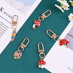 5Pcs Alloy Enamel Keychain&nbsp;JX218A
