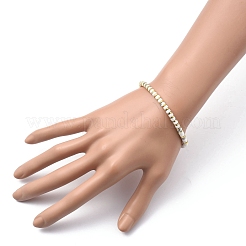 Natural Howlite Stretch Beaded Bracelets&nbsp;BJEW-JB05496-01