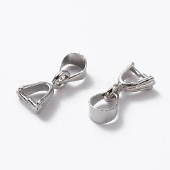 Platinum Plated Brass Ice Pick Pinch Bails&nbsp;X-KK06