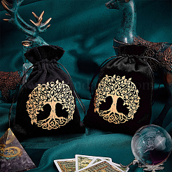 1Pc Tree of Life Pattern Velvet Packing Pouches&nbsp;TP-DJ0001-01A