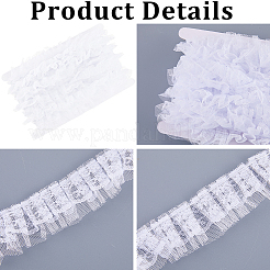 10M Cotton Pleated Flower Lace Trim&nbsp;OCOR-CY0002-28B