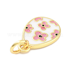 Rack Plating Brass Enamel Charms&nbsp;KK-M293-37G-02