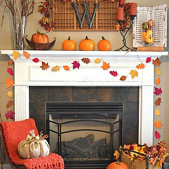 2 Bags 2 Styls Thanksgiving Day Theme Felt Congratuation Banners&nbsp;HJEW-SP0001-29