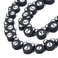Handmade Polymer Clay Beads Strands&nbsp;X-CLAY-T020-15