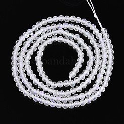 AB Color Plated Natural Quartz Crystal Beads Strands&nbsp;G-T144-A07-05