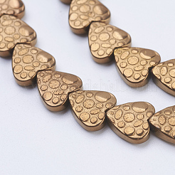 Electroplate Non-magnetic Synthetic Hematite Beads Strands&nbsp;G-J380-8mm-A-F