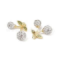 Brass Micro Pave Cubic Zirconia Pendants&nbsp;KK-H072-13G-02