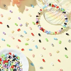 50G 10 Colors Baking Paint Glass Seed Beads&nbsp;SEED-YW0002-51C