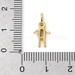 Brass Micro Pave Cubic Zirconia Pendants&nbsp;ZIRC-I356-17G-A12
