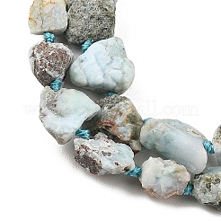 Raw Rough Natural Larimar Beads Strands&nbsp;G-D101-A06-01