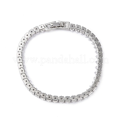 Cubic Zirconia Tennis Bracelet&nbsp;BJEW-L652-24P-02