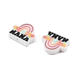 Mother's Day Silicone Focal Beads&nbsp;SIL-B078-07A