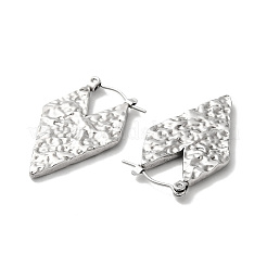 Non-Tarnish 304 Stainless Steel Heart Hoop Earrings for Women&nbsp;EJEW-K243-06P