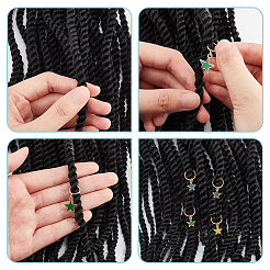 Alloy Enamel Dreadlocks Beads&nbsp;HJEW-AB00146