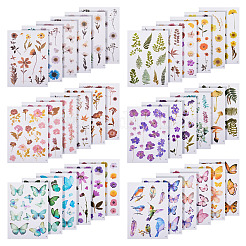 36Pcs 36 Styles PET Waterproof Stickers&nbsp;STIC-TAC0001-004