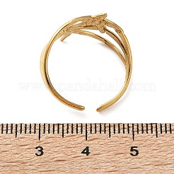 304 Stainless Steel Cuff Open Rings&nbsp;PA-CBA3A85-11G