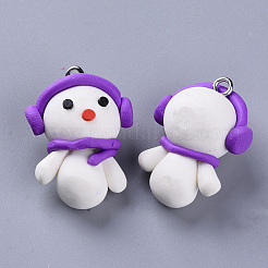 Handmade Polymer Clay Pendants&nbsp;CLAY-S093-31