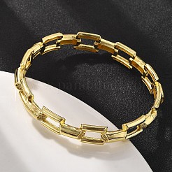 Brass Micro Pave Clear Cubic Zirconia Bangles&nbsp;BJEW-S168-01G