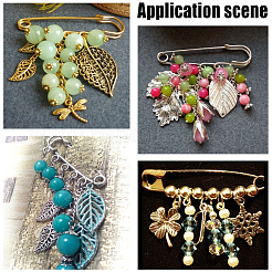 30Pcs 2 Styles Iron Brooch Findings&nbsp;FIND-SC0020-14