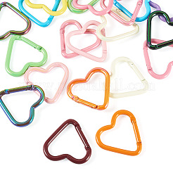 20Pcs 2 Styles Aluminum & Alloy Spring Gate Rings&nbsp;KEYC-TA0004-79