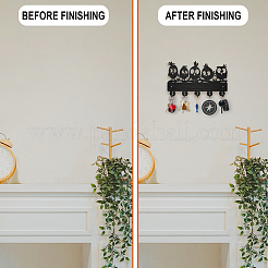 Wood & Iron Wall Mounted Hangers&nbsp;HJEW-WH0055-152