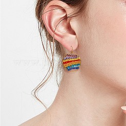 DIY Beads Geometry Drop Earring Making&nbsp;DIY-SZ0007-02