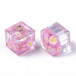 Transparent Epoxy Resin Pendants&nbsp;LS-CRES-N025-08C