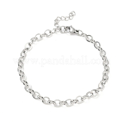 304 Stainless Steel Rolo Chain Bracelets for Women&nbsp;BJEW-Z152-01P