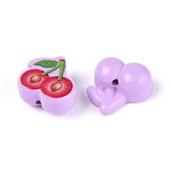 Printed Opaque Acrylic Beads&nbsp;OACR-N152-05