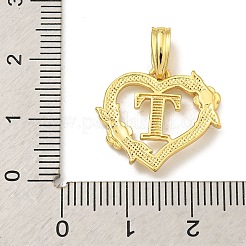 Heart Brass Pendants&nbsp;KK-I714-04G-T