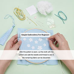 DIY Embroidery Zongzi Sachet Pendant Decoration Kits for Dragon Boat Festival&nbsp;DIY-WH0033-56A