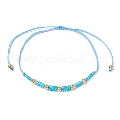 Glass Seed Beaded Braided Beads Bracelets&nbsp;BJEW-MZ00182-02