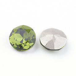 Pointed Back & Back Plated K9 Glass Rhinestone Cabochons&nbsp;RGLA-J012-8mm-228