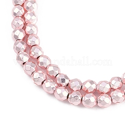 Baking Paint Electroplated Synthetic Non-magnetic Hematite Beads Strands&nbsp;G-H072-A01-01K