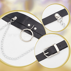 2Pcs 2 Style Punk Style PU Leather Corset Belts&nbsp;AJEW-WR0002-05