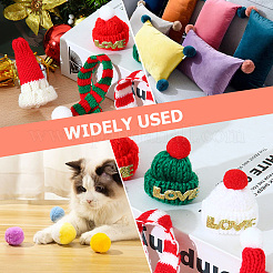 18Pcs 3 Colors Polyester Pompom Ball&nbsp;AJEW-CY0001-86
