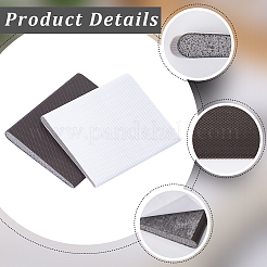 6Pcs 2 Colors PU & Foam Self-adhesive Sealing Strips&nbsp;AJEW-CN0003-28