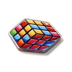 Printed Transparent Acrylic Pendants&nbsp;OACR-S045-03F