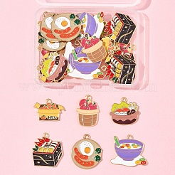 30Pcs 7 Styles Alloy Enamel Pendants&nbsp;ENAM-FS0003-22