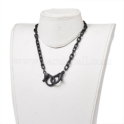 Personalized ABS Plastic Cable Chain Necklaces&nbsp;NJEW-JN02849-01