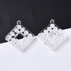 Transparent Acrylic Pendants&nbsp;X-TACR-R146-009