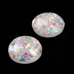 Resin Imitation Opal Cabochons&nbsp;RESI-E042-07B
