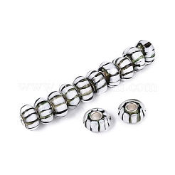 Handmade Lampwork & Brass Core European Beads&nbsp;LAMP-N044-01S-01