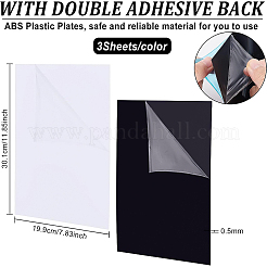 6Sheets 2 Colors ABS Plastic Plates&nbsp;KY-BC0001-21