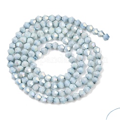 Electroplate Bicone Glass Beads Strands&nbsp;GL-T021-2.5x3mm-16-16