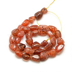 Nuggets Synthetical Crackle Agate Beads Strands&nbsp;G-P031-01