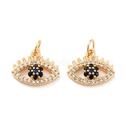 Brass Micro Pave Cubic Zironia Pendants&nbsp;KK-D065-10G